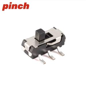 Interruptor de palanca deslizante de 6 y 8 pines, horizontal y vertical, de montaje en superficie, SPDT, encendido-apagado-encendido, 16 mm - Product Image 2