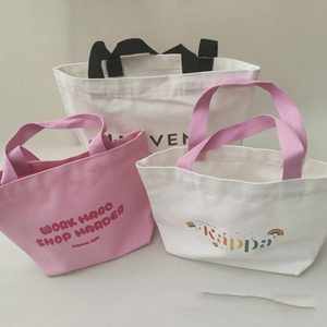 Cotton Bag Custom 16oz Canvas <b>Backpack</b> with Inner Zipper Pocket Bottom No Sides Canvas Tote Bag - Product Image 6