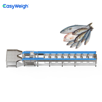 Trieuse automatique haute vitesse Easyweigh pour aliments surgelés et fruits de mer, machine de tri de poids pour poissons 300 pièces/min AC220V Garantie 1 an