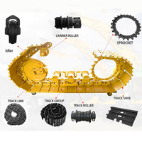 Rodillo de Cadena para Excavadora Hyundai R225-7 R250 R260 R300 R360 R380, Repuestos para Excavadoras R200 210 210LC R220 R290 R330
