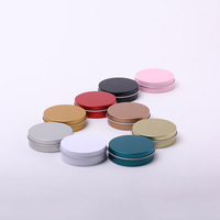 Caja metálica circular de hojalata Baole con ventana para pegatinas, cable de auriculares, unidad flash USB, organizador de insignias y velas, acabado mate