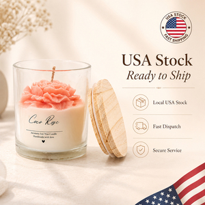 เทียนหอมตกแต่ง AIKUN USA กลิ่นดอกไม้ ทำจากขี้ผึ้งถั่วเหลืองธรรมชาติ บรรจุในขวดแก้ว เหมาะสำหรับเป็นของขวัญงานแต่งงาน และตกแต่งบ้าน - Product Image 1