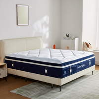Matelas King Size Complet avec Surmatelas Euro Top en Mousse à Mémoire de Forme Gel et Ressorts Ensachés 3 Zones, Vente en Ligne en Grandes Quantités, Livré en Boîte