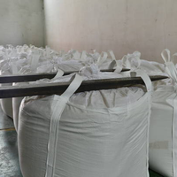 Sac de sable blanc à 4 boucles, fond croisé, 1000 kg, sac de sable en polypropylène, production d'usine, sac de sable 1 tonne