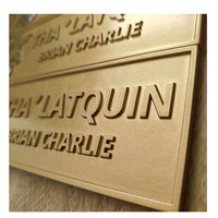 Plaques murales personnalisées en laiton pour numéros de maison, plaques de nom de rue, plaques d'entreprise extérieures, plaques en laiton à graver