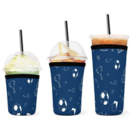 Manchon isotherme imperméable en néoprène à motif léopard avec fermeture éclair pour canettes, support réutilisable pour boissons froides 20L 150g