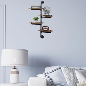 Étagères murales en fer pour pipelines industriels avec tige de suspension étagère de salle de bain étagère <span class=keywords><strong>murale</strong></span> type étagère à tiroirs <span class=keywords><strong>murale</strong></span> personnalisée - Product Image 6