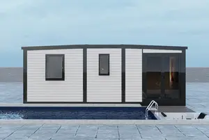 Maison de conteneur portable préfabriquée modulaire à construction rapide maison extensible de 20 pieds 40 pieds maison de conteneur d'expédition
