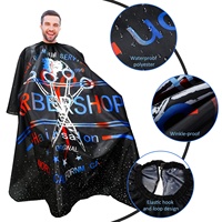 Cape imperméable pour salon de coiffure, kit de peignes, brosses, barbier, 1 pièce, nouveau design