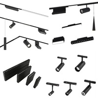 Système d'éclairage sur rail à aimant accordable ultra mince série 26 CCT DC48V Rails de surface TUYA Smart LED Éclairage magnétique