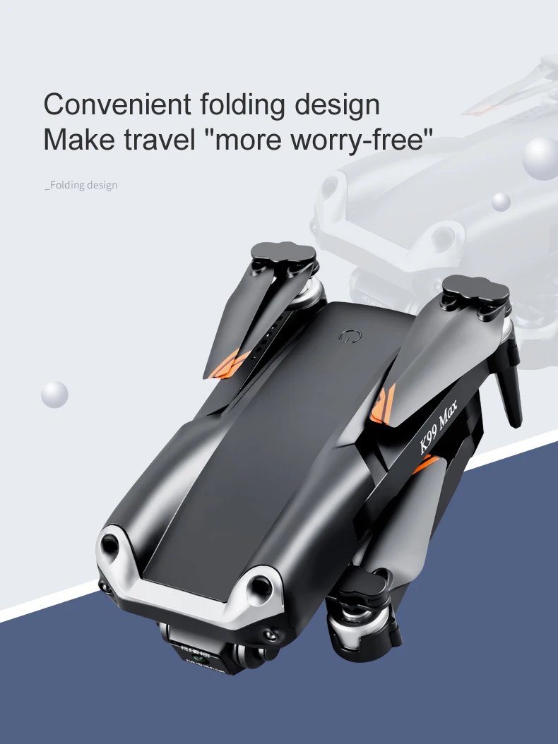 K99 Max Drone, convenient folding design make travel "more worry-free" folding design: