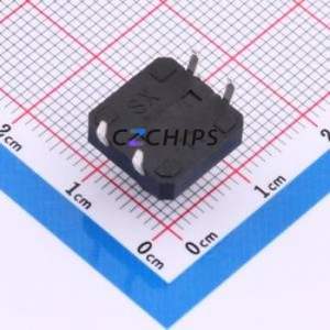 TS015-CBW1EH9.5 Tactile Switch Through hole-4P,12x12mm Switch Single Pole Single Throw Round Button 1.8N Through Hole - Product Image 2