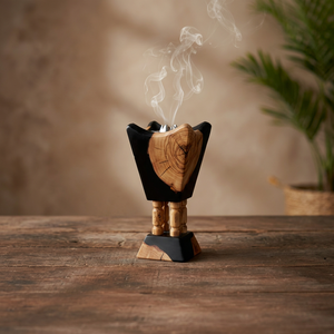 Most Trending Running Wooden Resin Bakhoor Burner Aromatherapy <b>Diffuser</b> Candles & Home Fragrance Room Air Incense <b>Sticks</b> Holder - Product Image 1
