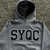 Sweat à capuche surdimensionné personnalisé pour homme, broderie patch, 100% coton French Terry, vêtements streetwear, vente en gros