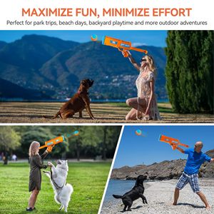 Köpek topu başlatıcısı Pet açık spor Fetch eğitim köpek ABS tenis topu uzun mesafe 15m el başlatıcısı Pet aksesuarları - Product Image 3