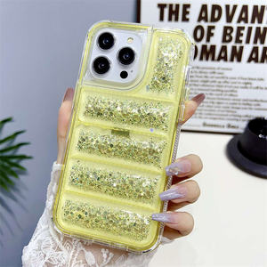 Accesorios de teléfono móvil de lujo para <span class=keywords><strong>Oppo</strong></span> <span class=keywords><strong>A77</strong></span> 4G fundas para celular Down Wear Coat Soft TPU Glitter Epoxy fundas de teléfono móvil - Product Image 5