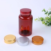 Récipient de capsule de qualité supérieure 15ml 30ml 50ml 100ml 200ml 300ml rond personnalisé vert pilule bouteille couleur pour capsule