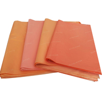 Papier d'emballage alimentaire personnalisé résistant à la graisse avec impression à carreaux noirs, papier cadeau