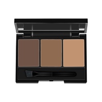 Palette de poudre à sourcils mate 3 couleurs, marque privée, imperméable, résistante à la transpiration, multi-usages, kit de maquillage pour le contour des sourcils avec pinceau, cosmétiques