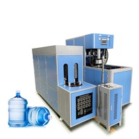 Nueva Máquina de Moldeo por Soplado de Botellas PET de 5 Galones, Semiautomática, para Fabricar Botellas de Agua de 20 Litros