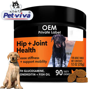 OEM Support Hüftgelenk Gesundheit Hunde Soft Chews Pet Supplement mit Glucosamin HCI Chon droitin Omega <span class=keywords><strong>3</strong></span> Fischöl Kurkuma Vitamin C. - Product Image 1