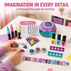 Set <span class=keywords><strong>de</strong></span> Juego <span class=keywords><strong>de</strong></span> Esmalte <span class=keywords><strong>de</strong></span> Uñas, Mini <span class=keywords><strong>Kit</strong></span> <span class=keywords><strong>de</strong></span> Maquillaje para <span class=keywords><strong>Niñas</strong></span>, Regalos <span class=keywords><strong>de</strong></span> Cumpleaños, Kits <span class=keywords><strong>de</strong></span> <span class=keywords><strong>Manicura</strong></span> para Niños, Juguetes No Tóxicos para Niños, Venta al por Mayor - Product Image 2