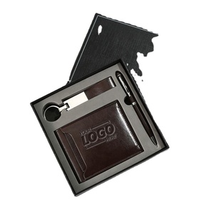 Executive <b>Gift</b> <b>Set</b>: Business Card Holder, Pen, Keychain & Wallet - Premium Corporate <b>Gifts</b> - Product Image 1