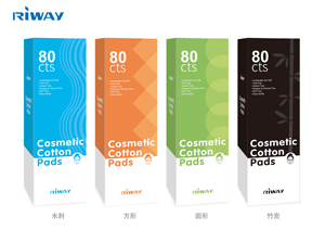 Riway OEM 100% coton biologique non blanchi biodégradable, tampons pour peaux sensibles, démaquillant, utilisation sèche et humide, forme et taille personnalisées - Product Image 4