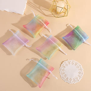 Nouveau sac de fil de couleur dégradé coloré fil de perle réfléchissant Transparent sac de fil Kegen bijoux sac d'emballage cadeau de bonbons - Product Image 2