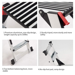 300 파운드 적재 능력을 가진 조정가능한 휴대용 일 플랫폼 - Product Image 2