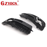 Pour Audi Q5 8R Facelift 2013-2016 Kit de calandre nid d'abeille RS - Calandre de pare-chocs avant + Grilles de feux antibrouillard inférieurs 8R0853651AC 8R0807681M