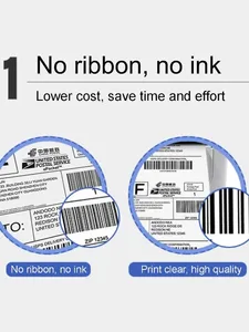 700pcs/Roll Self-adhesive Thermal Labels <b>Supermarket</b> Price Blank Barcode Label Direct Print Waterproof Printing Paper - Product Image 6