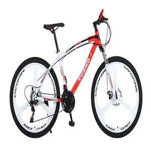 Venda quente unisex 24 26 polegada de alta estrutura de aço carbono mountain bike 21/24/27/30 velocidade mtb/mulheres homens mountain bike