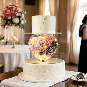 Supporto <span class=keywords><strong>per</strong></span> <span class=keywords><strong>Torta</strong></span> a Forma di Cuore in Acrilico Trasparente con Apertura Magnetica <span class=keywords><strong>per</strong></span> Decorazioni Personalizzate e Divisori <span class=keywords><strong>per</strong></span> Torte a Strati - Product Image 1