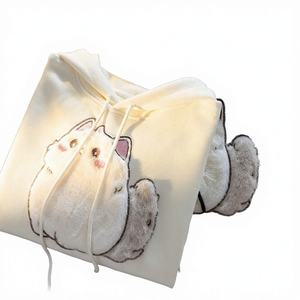 Conjunto Deportivo Xinglan Otoño/Invierno para Mujer, 2 Piezas, Top Corto y Pantalones Jogger de Algodón Tejido, Tallas Grandes - Product Image 4