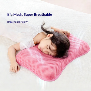 Travesseiro Ergonômico Ortopédico TPE para Crianças, Suporte para Pescoço Respirável e Macio para Altura de 80 a 120 cm, Ideal para Hotéis e Cuidados - Product Image 4