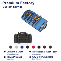 Sac de rangement pour outils souple et portable, robuste, sur mesure, pliable et enroulable