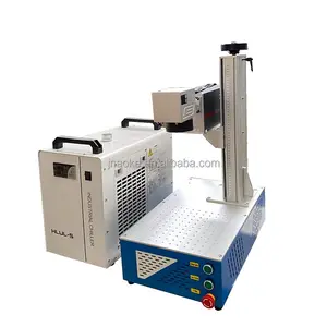 laser marking printing engraving machine for Plastic perfume bottle glass acrylic ceramic electrical cable 5W UV laser printer