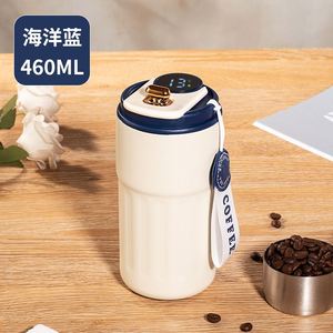 Taza de Café de Acero Inoxidable de Doble Pared con Pantalla Táctil LED Inteligente con Indicador de Temperatura, Personalizable con Logotipo, con Correa - Product Image 2