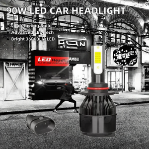 หลอดไฟหน้า LED 36000LM 90W กำลังสูงขนาดมิลลิเมตรสี6000K สำหรับชิ้นส่วนยานยนต์ TT Accord X5 C Class <span class=keywords><strong>Audi</strong></span> H1 H4H7H13H11 - Product Image 3