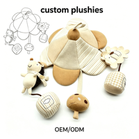 Fabricant chinois de hochets en peluche pour bébé, jouet en peluche doux, poupée de lit pour nourrisson, vente en gros, cadeau personnalisé