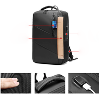 Nouveau sac de voyage en plein air pour hommes d'affaires sac à dos d'ordinateur multifonctionnel impression de Logo personnalisé
