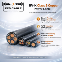 Câble EES RV-K flexible isolé XLPE, 3 conducteurs, 6, 10, 16 mm², conducteur en cuivre pour usage industriel au Qatar