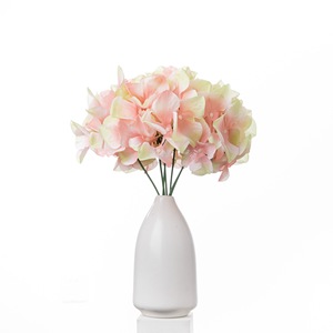 Fleur d'hortensia artificielle CallaFloral, branche unique, rouge rosé, décoration intérieure artisanale pour la maison et les mariages - Product Image 5