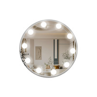 Miroir de maquillage à LED pour salle de bain Luminaire mural à LED 10 ampoules à LED pour coiffeuse