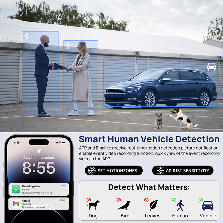OEM Cheap 4Mp Full Metal Hybrid Dual Light Color Night Vision AI SMD Human Vehicle Detection Two-Way Audio SD Card PoE IP Camera · image 4