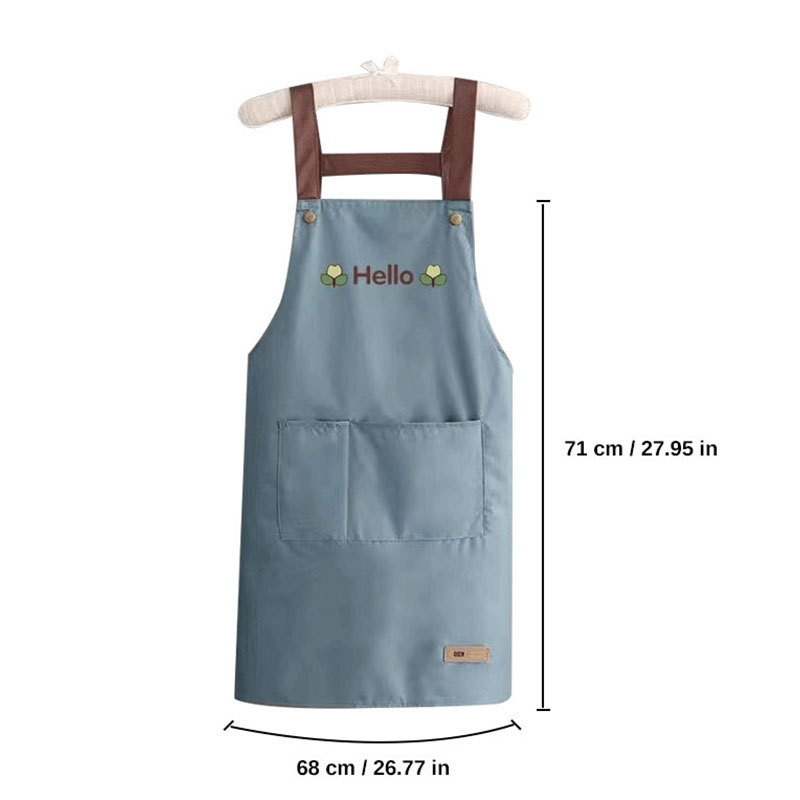Pulsante posteriore in pelle blu impermeabile