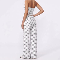 Ensemble de yoga respirant grande taille 2026 pour femme, tenue de sport à pois, ensemble de fitness pour la gym