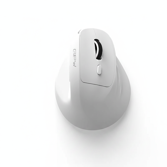 GPW M9PRO Vertical Mouse Wireless Tri-Mode 2.4GHz/BT/USB-C RGB Programmable Ergonomic PAW3311 Sensor Optical 6 Buttons PC Gamers