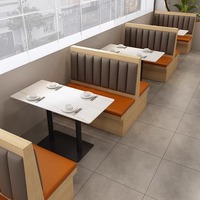 Banc-canapé commercial en panneaux de pierre, style minimaliste moderne, pour salons de thé, cafés, tables et chaises de restaurant (hot pot)